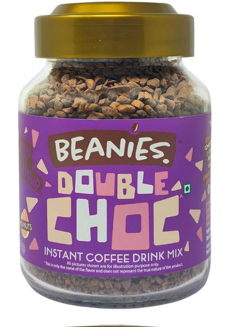 Beanies Double Chocolate Flavour Instant Coffee, 50G Instant Coffee (50 G, Dark Chocolate Flavoured)