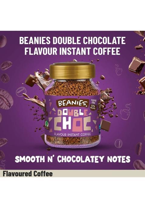 Beanies Double Chocolate Flavour Instant Coffee, 50G Instant Coffee (50 G, Dark Chocolate Flavoured)