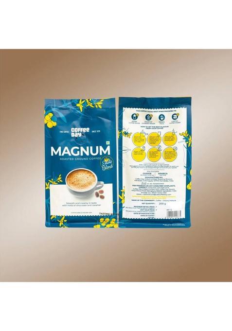 Café Coffee Day Cafe Coffee Day Magum Coffee Powder (80% Coffee 20% Chicory) Roast & Ground Coffee (4 X 200 G)