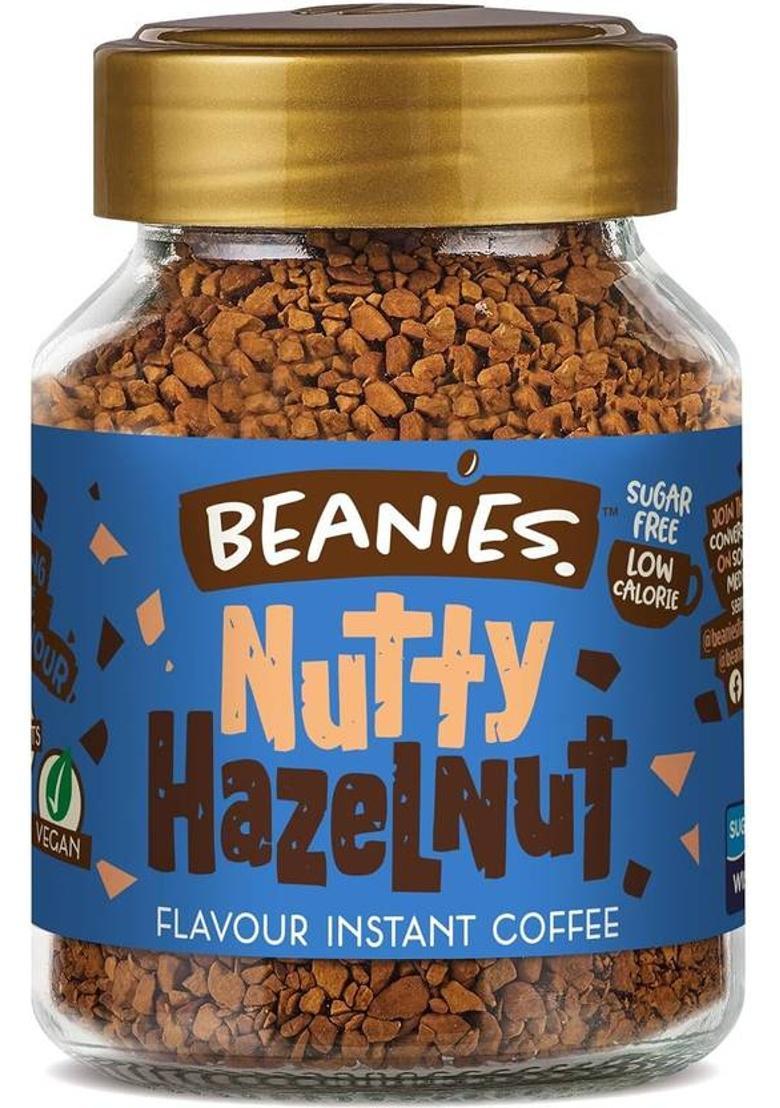 Beanies Nutty Hazelnut Sugar-Free And Low In Calories Instant Coffee (50 G, Hazelnut Flavoured)