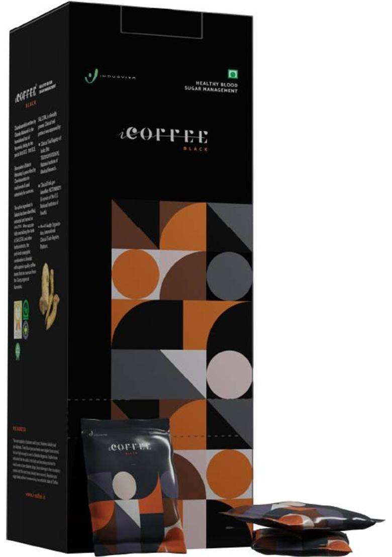 Care Of Zindagi Indus Viva Black Coffee For Diabetes - 10 Sachets | Indus Viva I Coffee Black Instant Coffee&nbsp;&nbsp;(100 G, Chocolate Flavoured) - Indya