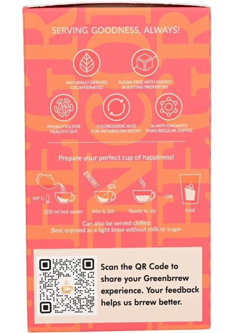 Greenbrrew Green Coffee Beverage Mix, Cappuccino Original Instant Coffee (60 G, Green Coffee Flavoured)