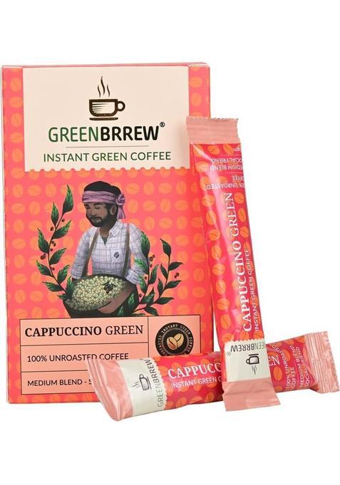 Greenbrrew Green Coffee Beverage Mix, Cappuccino Original Instant Coffee (60 G, Green Coffee Flavoured)