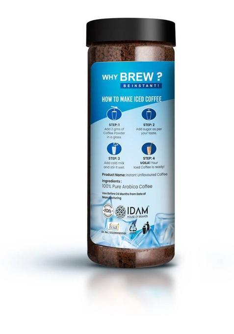 Bevzilla Iced Cold Coffee Powder & Frother Combo Instant Coffee (200 G)