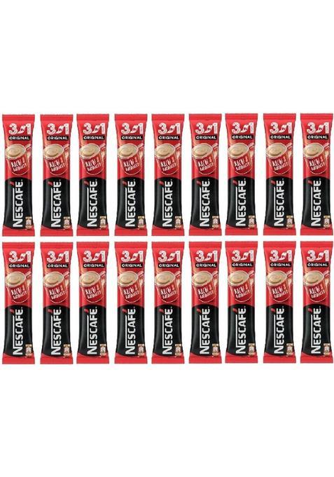 Nescafe 3In1 Original Delicious Blend Of Coffee, Creamer & Sugar In Single Serve Sachet Instant Coffee (18 X 17.5 G)