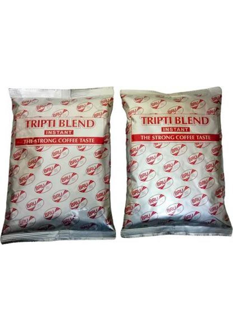 Bru Tripti Blend Instant Coffee Powder Pack Of 2 ( Each 200G ) Instant Coffee (2 X 200 G, Chicory Flavoured)
