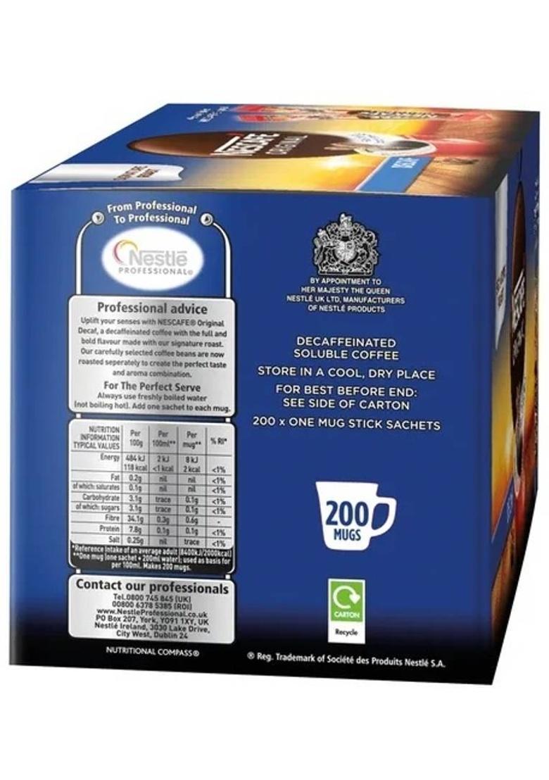 Nescafe Original Decaf Coffee Sticks Instant Coffee (20 X 1.9 G)