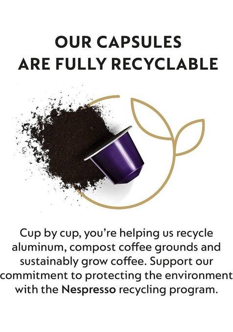 Nespresso Capsules Originalline, Arpeggio Dark Roast Coffee, 10 Count Coffee Pods Roast & Ground Coffee (53 G)