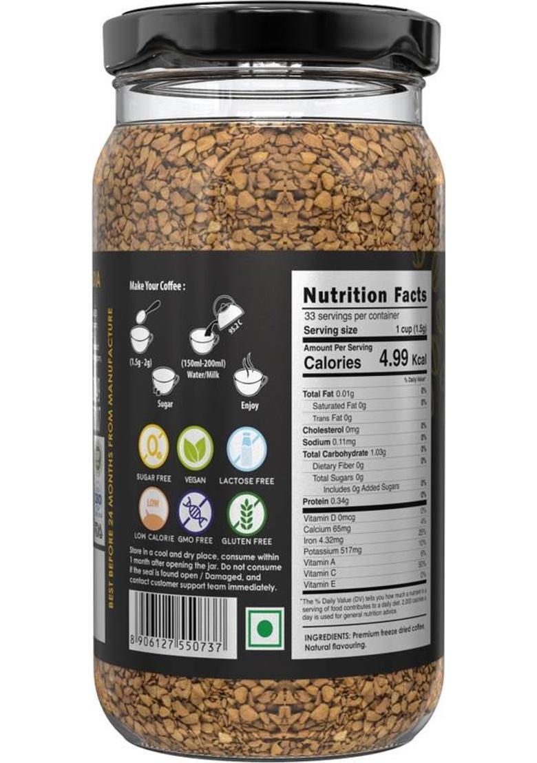 Sip 'N Up Premium Freeze-Dried Coffee Powder Chocolate 50 G | 100% Natural Flavours | Instant Coffee (50 G, Chocolate Flavoured)