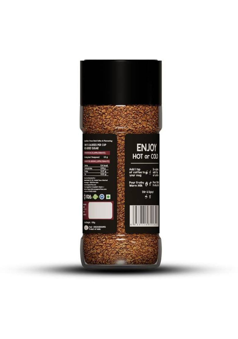 Brewsaga Arabian Mocha Instant Coffee 100% Arabica No Added Sugar Makes 50 Cups Instant Coffee (100 G, Dark Chocolate Flavoured)