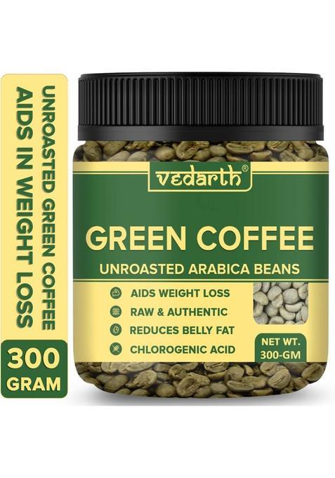 Vedarth Organics Green Coffee Beans With 100% Natural Unroasted Raw Coffee Beans Coffee Beans&nbsp;&nbsp;(300 G, Green Coffee Flavoured)