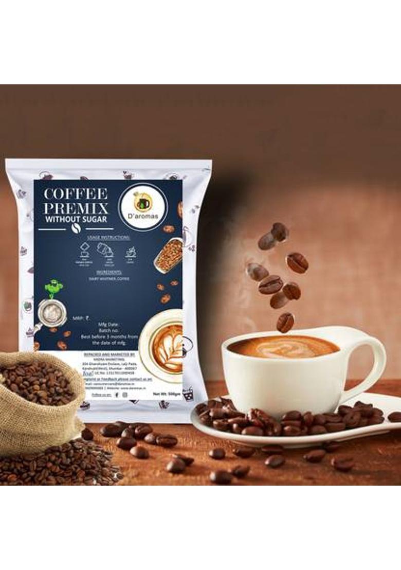 D'Aromas Sugar Free Coffee Premix 500G|Instant Coffee Powder For Vending Machine Instant Coffee (500 G)