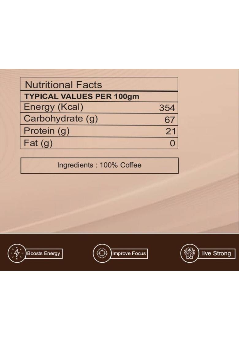 Brew Lab Coffee Powder | 100 % Pure Coffee Instant Coffee (250 G, Pure Flavoured)