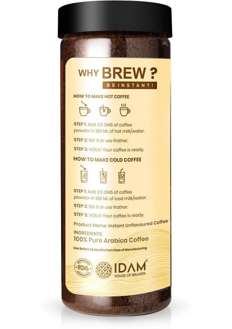 Bevzilla 200 Grams Butterscotch Flavoured Instant Coffee Powder|Hot & Cold Brews Instant Coffee (200 G, Butterscotch Flavoured)