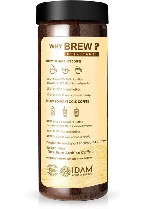 Bevzilla 200 Grams Butterscotch Flavoured Instant Coffee Powder|Hot & Cold Brews Instant Coffee (200 G, Butterscotch Flavoured)