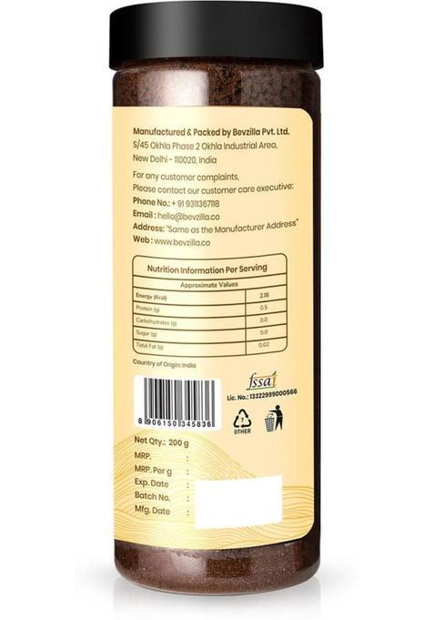 Bevzilla 200 Grams Butterscotch Flavoured Instant Coffee Powder|Hot & Cold Brews Instant Coffee (200 G, Butterscotch Flavoured)