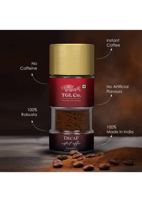 Tgl Co. Decaf Instant Coffee|100% Robusta|No Artificial Flavour|100G Instant Coffee (100 G, Pure Flavoured)