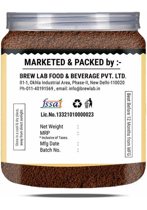 Brew Lab Hazelnut Coffee | Rich & Nutty Flavor 100% Arabica Coffee | Boosted Energy | Instant Coffee (250 G, Hazelnut Flavoured)