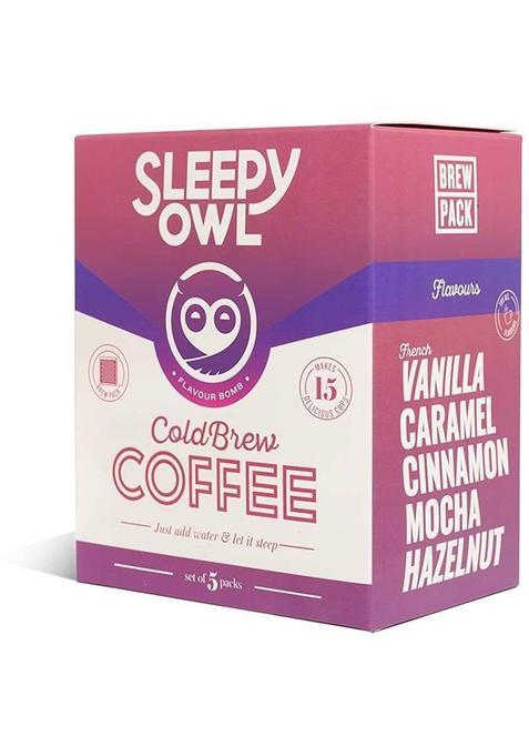 Sleepy Owl Flavour Bomb Cold Brew Packs | Set Of 5 Brew Packs
