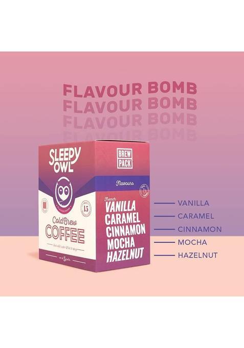 Sleepy Owl Flavour Bomb Cold Brew Packs | Set Of 5 Brew Packs