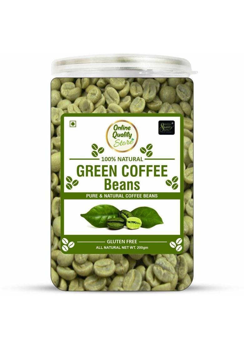 Online Quality Store Green Coffee Beans- 300G| Pure & Natural Coffee Beans For Weight Loss Management Coffee Beans (300 G, Green Coffee Flavoured)