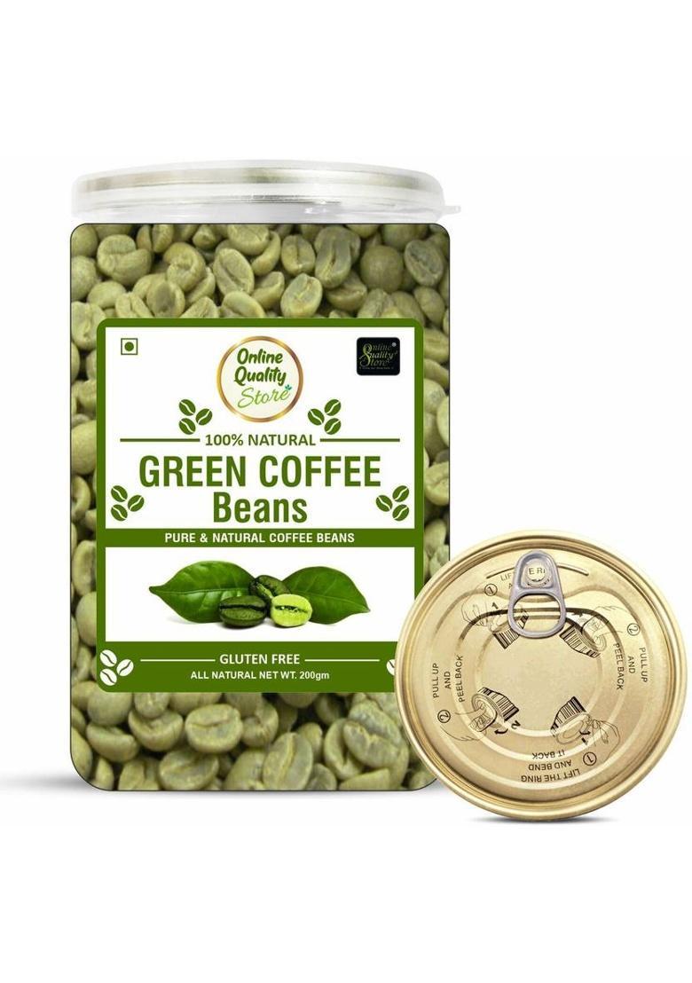 Online Quality Store Green Coffee Beans- 300G| Pure & Natural Coffee Beans For Weight Loss Management Coffee Beans (300 G, Green Coffee Flavoured)