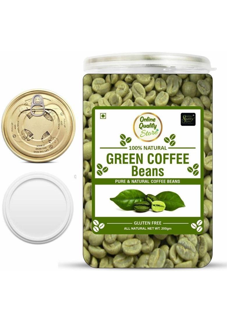 Online Quality Store Green Coffee Beans- 300G| Pure & Natural Coffee Beans For Weight Loss Management Coffee Beans (300 G, Green Coffee Flavoured)