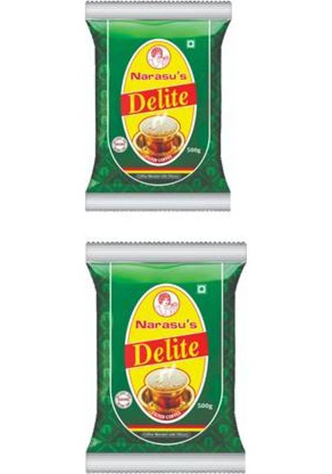 Narasu'S Delite Filter Coffee 500Gx2Packets Filter Coffee (2 X 500 G, Chicory Flavoured)