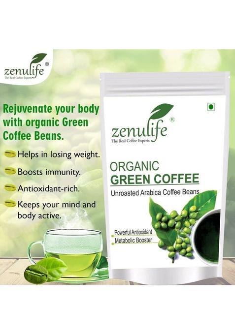Zenulife Organic Green Coffee Beans For Weight Loss (Unroasted Arabica)