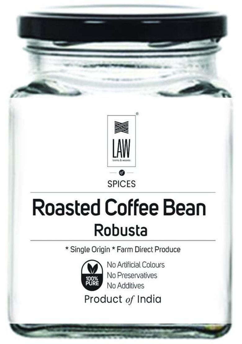 Looms & Weaves Premium Roasted Coffee Bean (Robusta) (Single Origin, Farm Direct Produce, Organically Grown & Made In Small Batches) Coffee Beans (200 G)
