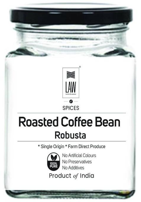 Looms & Weaves Premium Roasted Coffee Bean (Robusta) (Single Origin, Farm Direct Produce, Organically Grown & Made In Small Batches) Coffee Beans (200 G)
