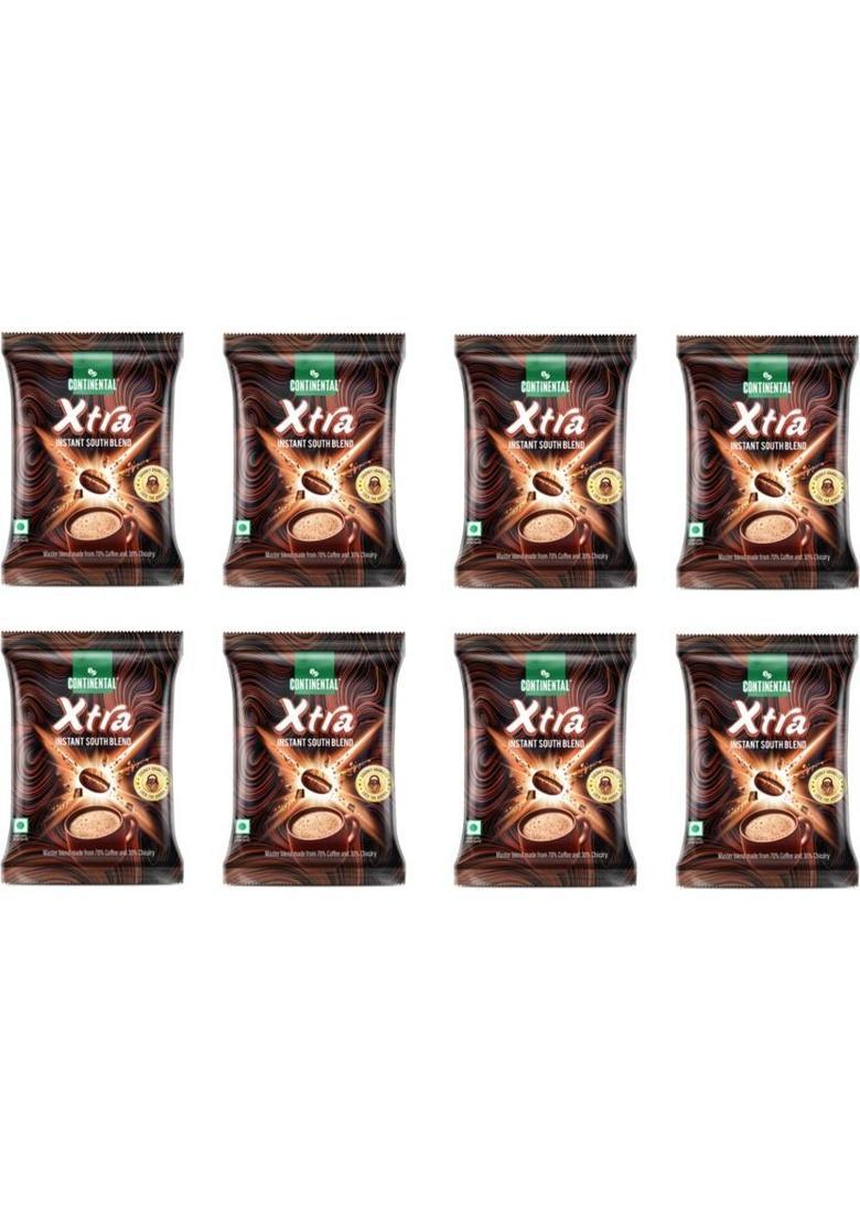 Continental Coffee Xtra Instant Coffee (8 X 50 G, Chicory Flavoured)