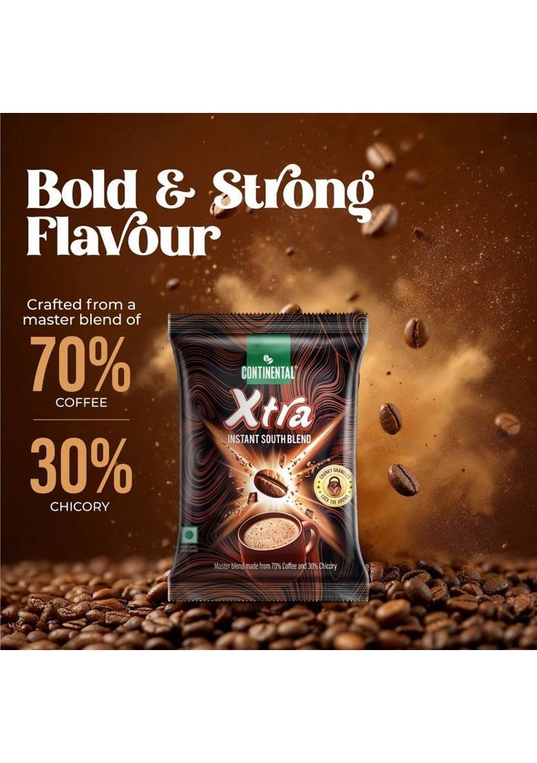 Continental Coffee Xtra Instant Coffee (8 X 50 G, Chicory Flavoured)