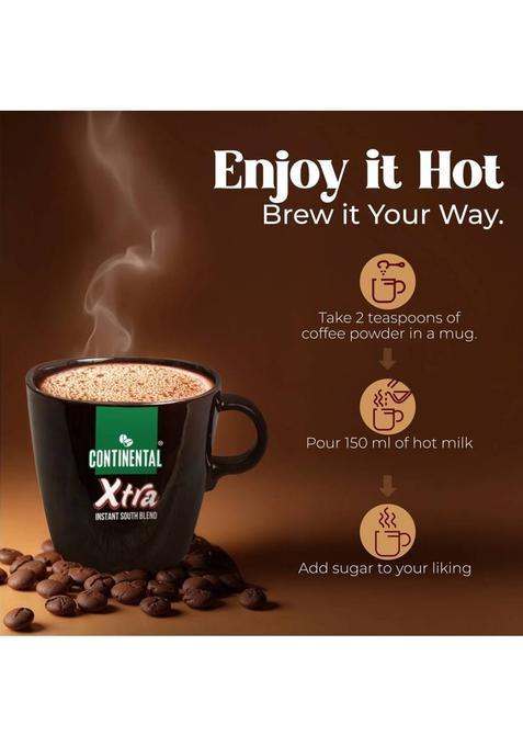 Continental Coffee Xtra Instant Coffee (8 X 50 G, Chicory Flavoured)