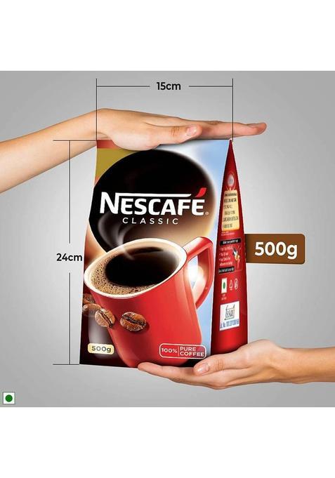 Nescafe Classic Coffee 100% Pure Coffee Instant Coffee (500 G)