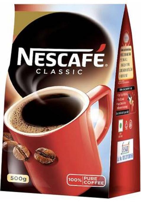 Nescafe Classic Coffee 100% Pure Coffee Instant Coffee (500 G)