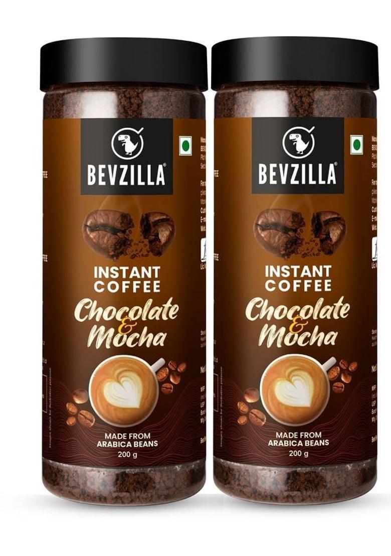 Bevzilla 200 Gram X 2 Instant (Choco-Mocha) Coffee Powder Instant Coffee (2 X 200 G, Assorted Flavoured)