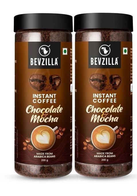 Bevzilla 200 Gram X 2 Instant (Choco-Mocha) Coffee Powder Instant Coffee (2 X 200 G, Assorted Flavoured)
