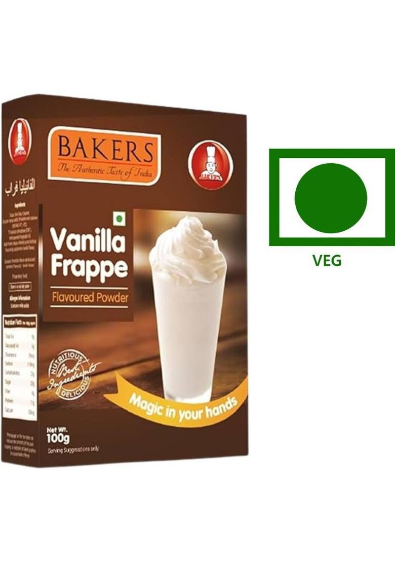 Bakers Cold Coffee Frappe Powder,Vanilla Frappe And Belgian Choco Frappe Powder Roast & Ground Coffee (3 X 100 G, Chocolate Flavoured)
