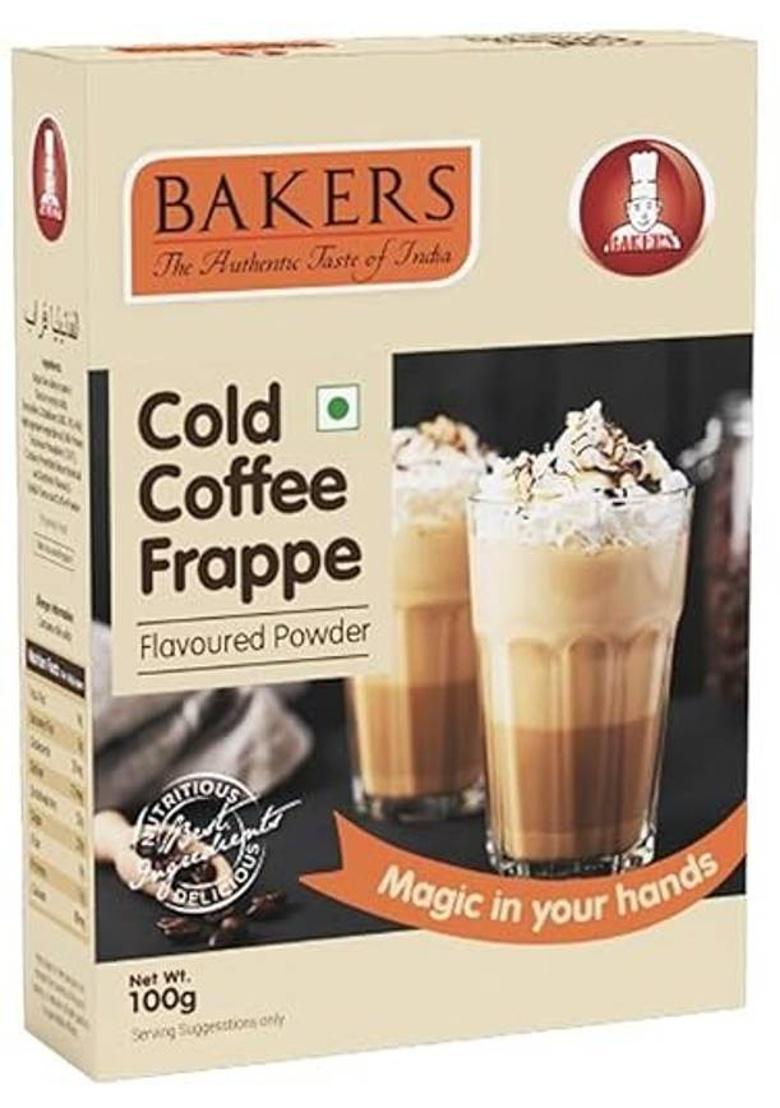 Bakers Cold Coffee Frappe Powder,Vanilla Frappe And Belgian Choco Frappe Powder Roast & Ground Coffee (3 X 100 G, Chocolate Flavoured)