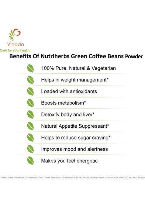 Vihado Pure Arabica Green Coffee Beans Powder Instant Coffee (50 G)