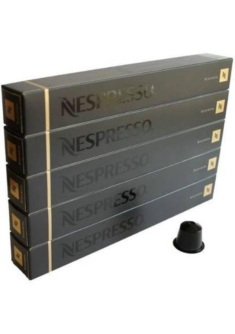 Nespresso Ristretto Capsules Roast & Ground Coffee (5 X 50 G, Chocolate Flavoured)