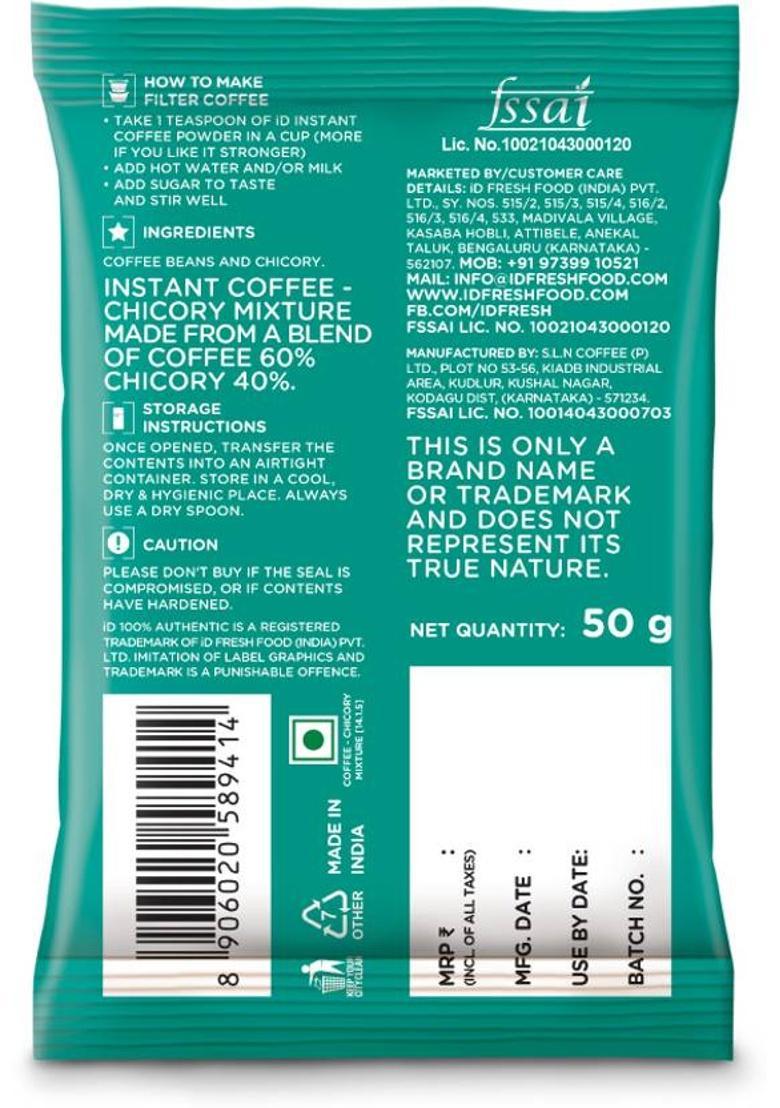 Id Fresh Coffee Instant Coffee (50 G)