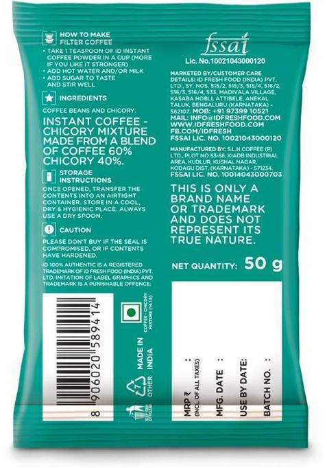 Id Fresh Coffee Instant Coffee (50 G)