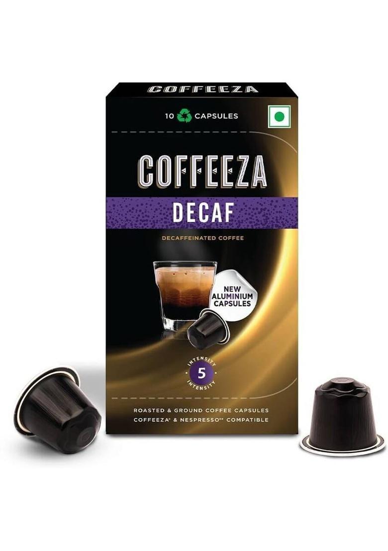 Coffeeza Decaf Coffee Capsules | 100% Arabica Coffee | Intensity