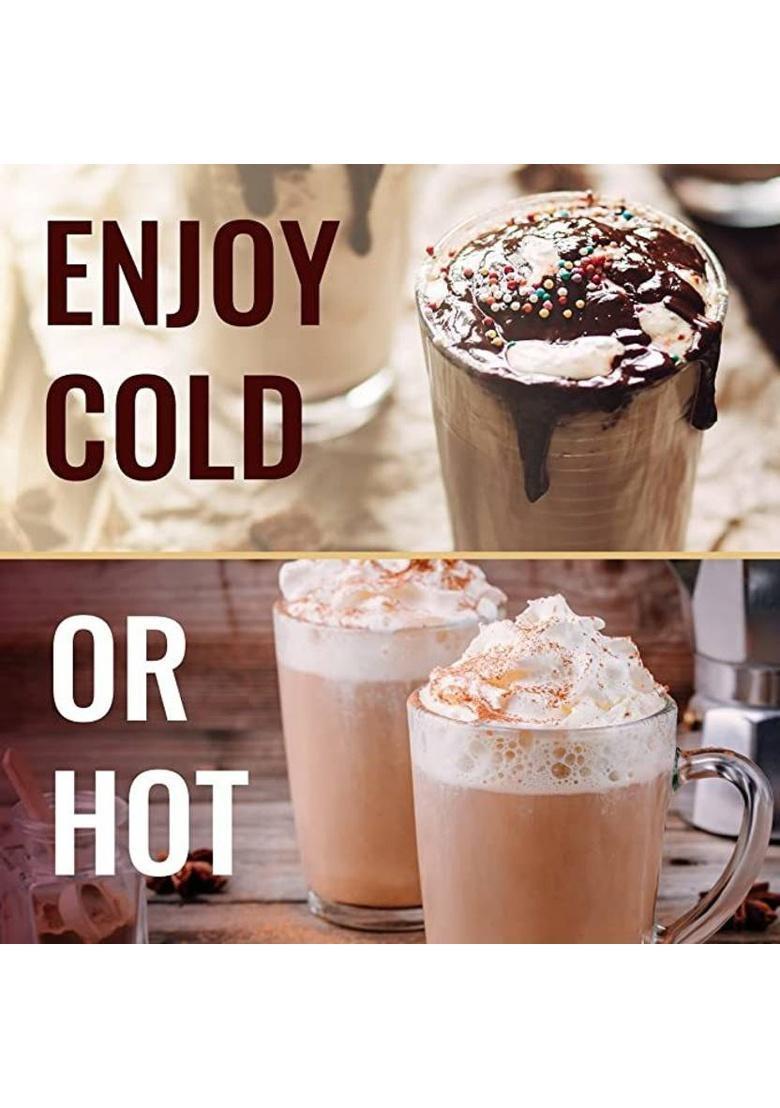 Brew Lab Creamy Vanilla Frappe Powder Perfect For Coffee, Shakes, Ice Blended Dishes Coffee Sprinkler (1 Kg, Vanilla Flavoured)