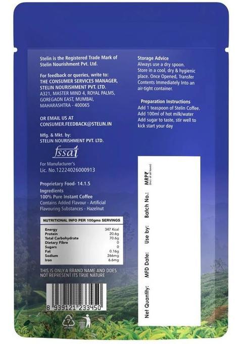 Stelin Hazelnut Gold 25 Gm Combo Instant Coffee (2 X 25 G, Cinnamon Flavoured)