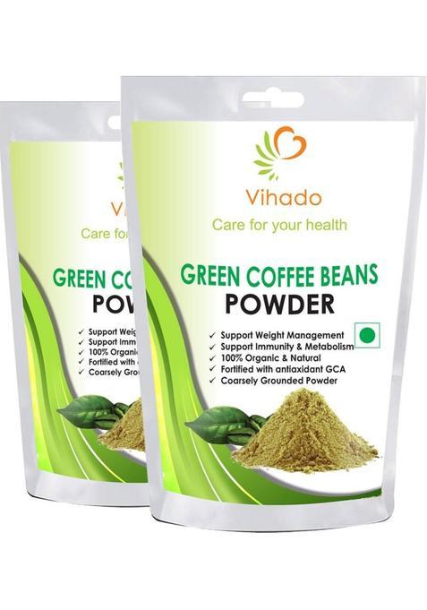 Vihado 100% Pure Arabica Green Coffee Beans Powder 50G (Pack Of 2) Instant Coffee (2 X 25 G)