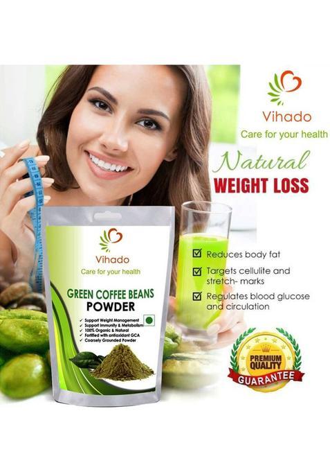 Vihado 100% Pure Arabica Green Coffee Beans Powder 50G (Pack Of 2) Instant Coffee (2 X 25 G)