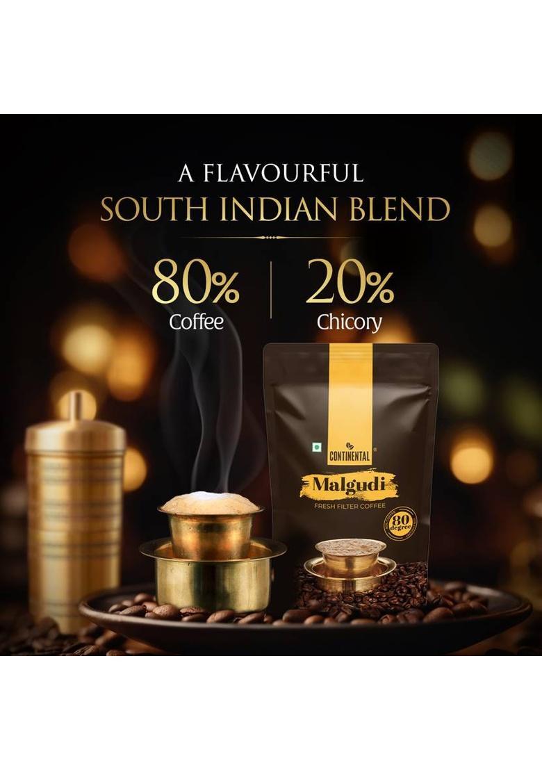 Continental Malgudi 80/20 Filter Coffee (2 X 200 G, Chicory Flavoured)